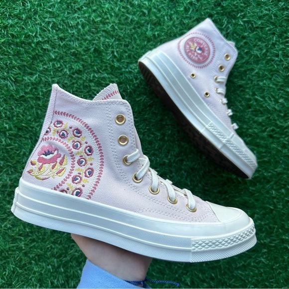 💝Converse Chuck 70 Hi Blush Hush / Royal Flush - Picture 4 of 10